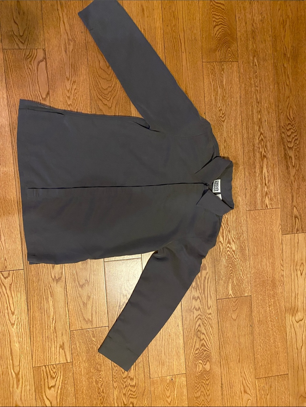Vintage Chico's Design Gray Minimalist Shacket Blouse Size 0